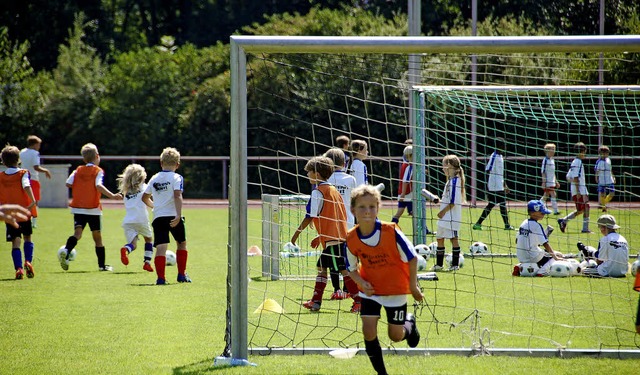 Beim Sommerferiencamp der Spielvereini...oren rund 250 Jungen und Mdchen mit.   | Foto: Archiv: Andrea Steinhart