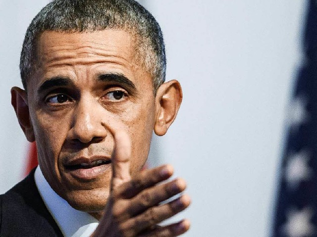 Die Haltung von US-Prsident Barack Ob...rd von fhrenden Militrs untersttzt.  | Foto: AFP