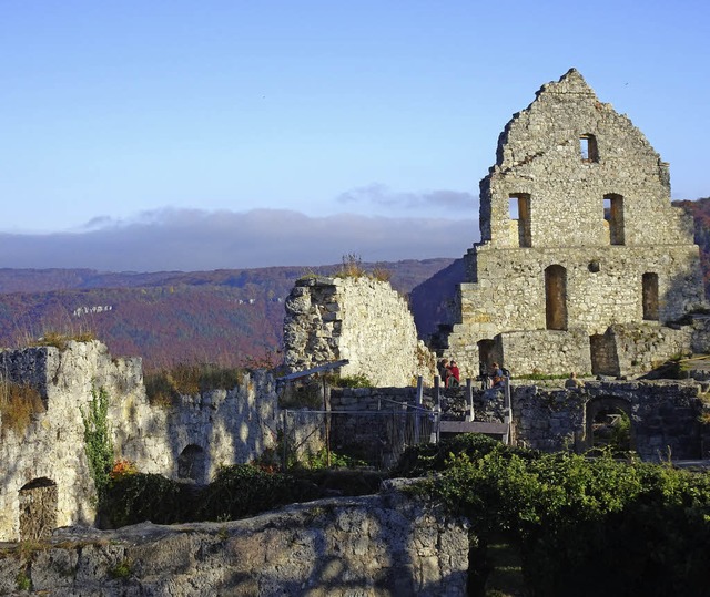 Landesfestung: Ruine der  Burg der Grafen von Urach  | Foto: Rolf Mller