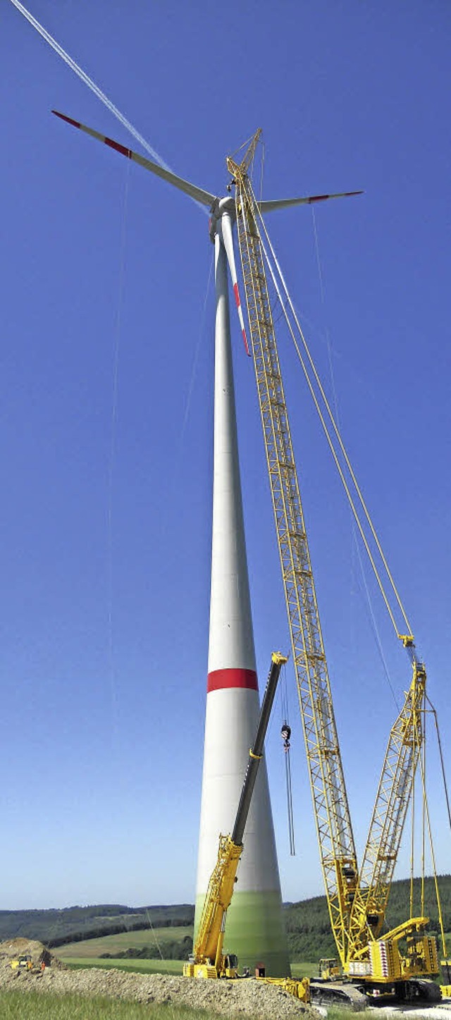 Der Ausbau der Windenergie kommt voran...; wie hier auf der Prechtaler Schanze.  | Foto: E-Werk Mittelbaden