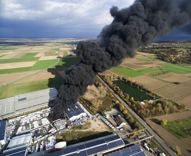 Brand Herbolzheim Drohne  | Foto: Felix Schmidt