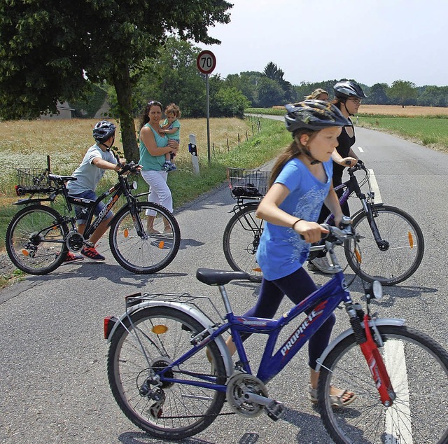 Mit einem neuen Radweg wrde  das gef...chtung Eimeldingen knftig entfallen.   | Foto: Frey