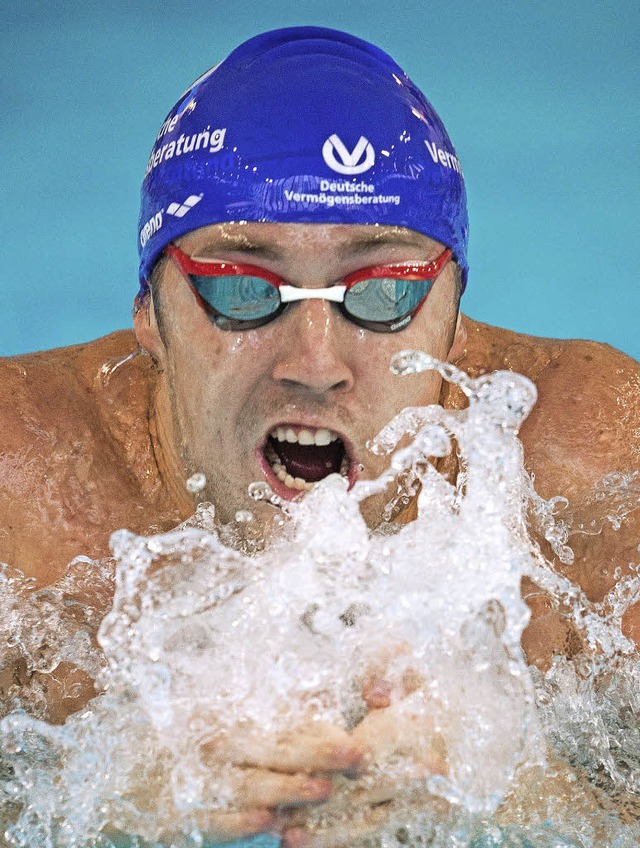 Andere haben Bedenken &#8211;  er will...o Koch, Weltmeister im Brustschwimmen   | Foto: dpa