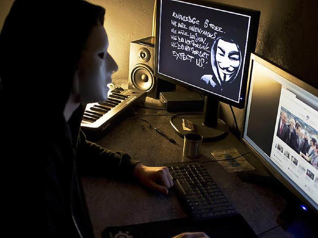 Maskierter Anonymous-Hacker  | Foto: AFP