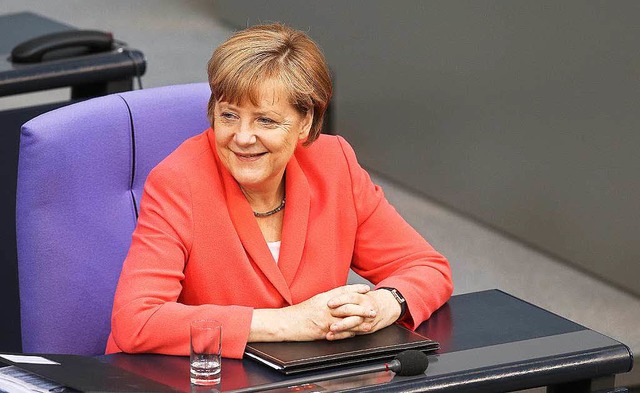 Merkel im Bundestag  | Foto: dpa