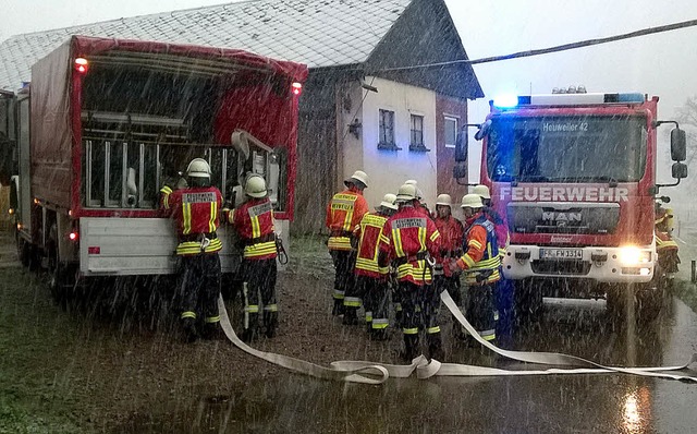 Erfolgreicher Einsatz im Schneesturm: ...ehr Glottertal bei ihrer Jahresbung.   | Foto: Christian Ringwald