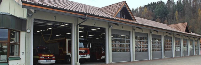 Neue Rolltore, neues Dach, neues Licht...ganlage im Feuerwehrhaus in Schopfheim  | Foto: M.Weber