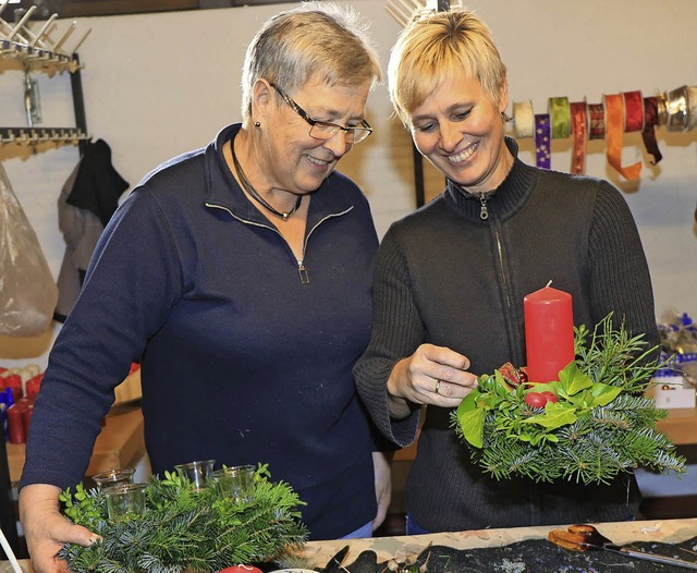 Grund zur Freude (von links): Elsbeth Schlatter und Elvira Booz.  | Foto: wd