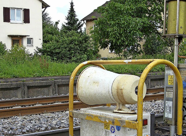 Lrm ist entlang der  Bahn immer ein heies Thema.    | Foto: Langelott