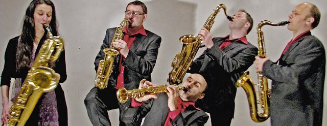 Seit Jahren bei der Nacht der Musik dabei: das Saxophon-Quintett Safer Sax  | Foto: ZVG