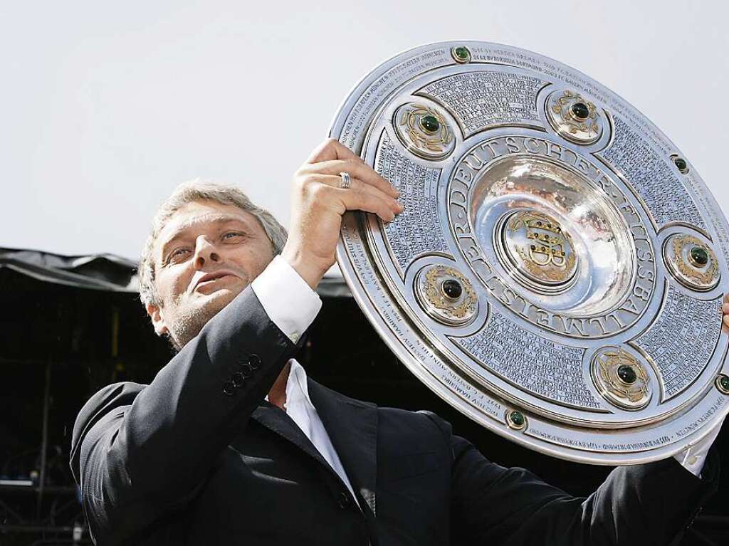 Armin Veh folgte auf Trapattoni und hatte mehr Erfolg: Am Ende der Saison 2006/2007 holte er mit dem VfB die deutsche Meisterschaft.