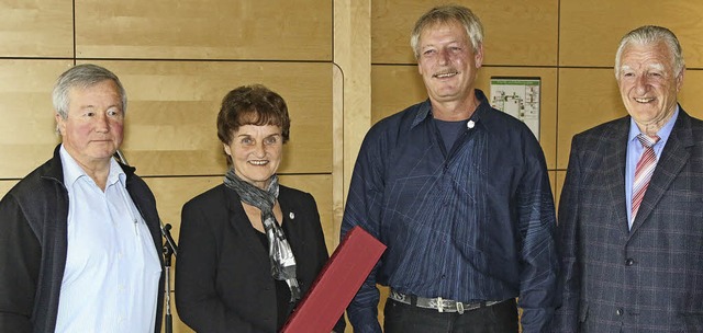 Ehrungs-Apero (von links):  Hansjrgen...Krumm, Volker Kng und  Bruno Sahner.   | Foto: Hans-Jrgen Hege