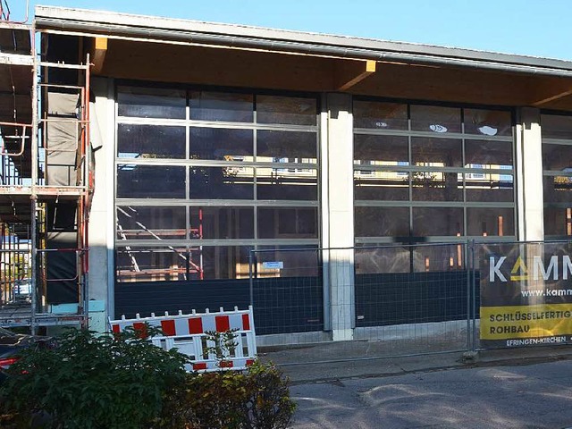 Die Feuerwehr Kandern mchte sich mit ...ung am Bau der Schaugarage beteiligen.  | Foto: Markus Maier