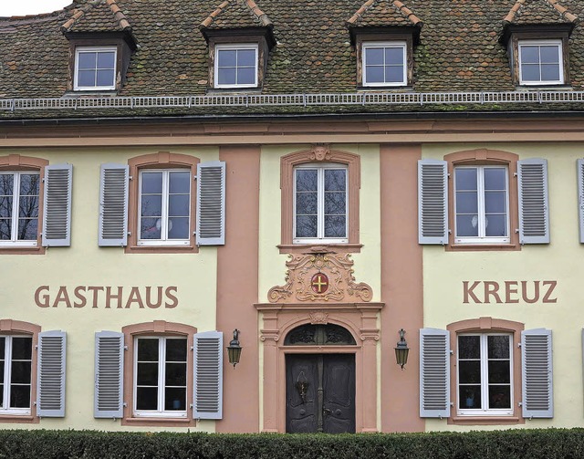 Das Mllheimer Gasthaus Kreuz, in dem Gustav Oberst Wirt war   | Foto: Dorothee Philipp
