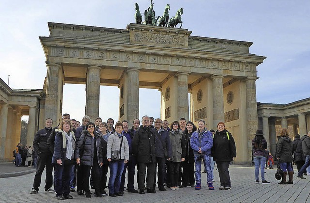 Erinnerungsfoto vor dem Brandenburger Tor  | Foto: privat