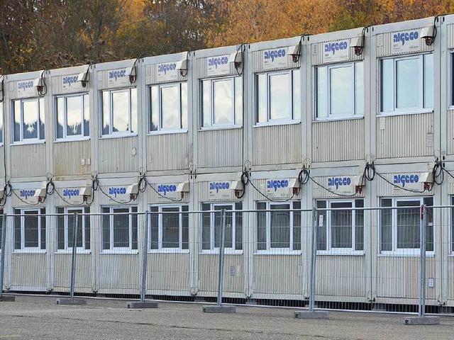 Eine Containersiedlung fr Flchtlinge entsteht in Seelbach.  | Foto: Helmut Seller