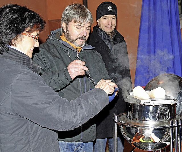 Rosi Ketterer und Dietmar Junginger (M...n Lilo Tritschler vertreten (rechts).   | Foto: Gerhard Lck