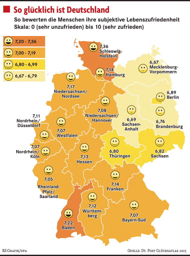 Badener gehören zu den Glücklichsten Panorama Badische Zeitung