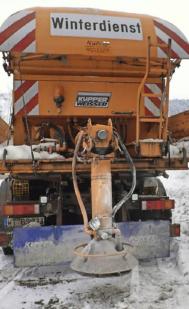 Die Rumfahrzeuge sind startklar, die ...eien sind auf den Winter vorbereitet.   | Foto: Archivfoto: Wolfgang Adam