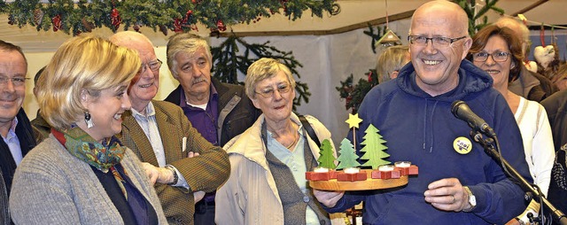 Der Vorsitzende des Freundeskreises F...-Adventskranz aus dem St. Josefshaus.   | Foto: Freundeskreis Fecamp