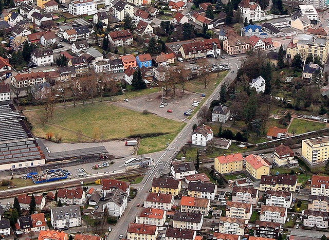 Der Hallenbau auf dem Areal an der Franz-Ehret-Strae beginnt erst 2017.   | Foto: Erich Meyer