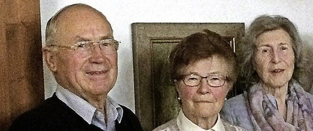 Harald Scheuble wurde fr 60 Jahre im ... Gabi Widmer fr 60 Jahre (von links).  | Foto: ZVG