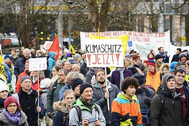 1500 demonstrierten in Freiburg gegen den Klimawandel