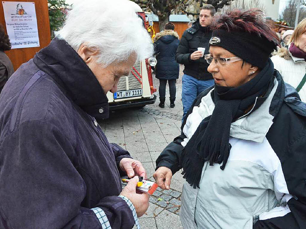 Rita Rbsam hat schon einige Erfahrung mit dem Losverkauf