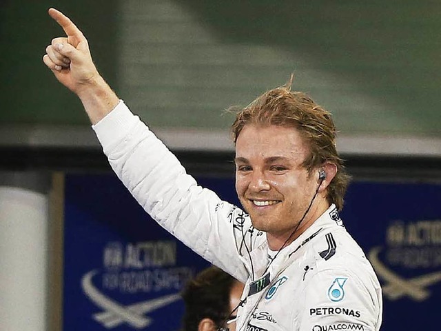 Der 14. Sieg seiner Laufbahn in der Formel 1: Nico Rosberg  | Foto: dpa