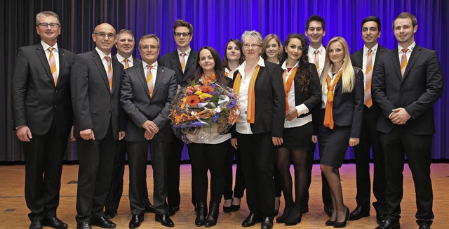 Geehrt, gewrdigt und verabschiedet ha...zgn Yanmaz und Jan Wei (von links)   | Foto: Frank Linke