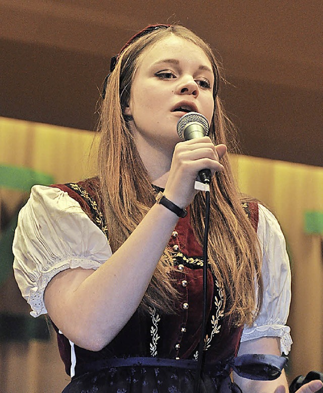 Julia Laubers Gesangseinlage war ein Hhepunkt.   | Foto: Kirsten Lux