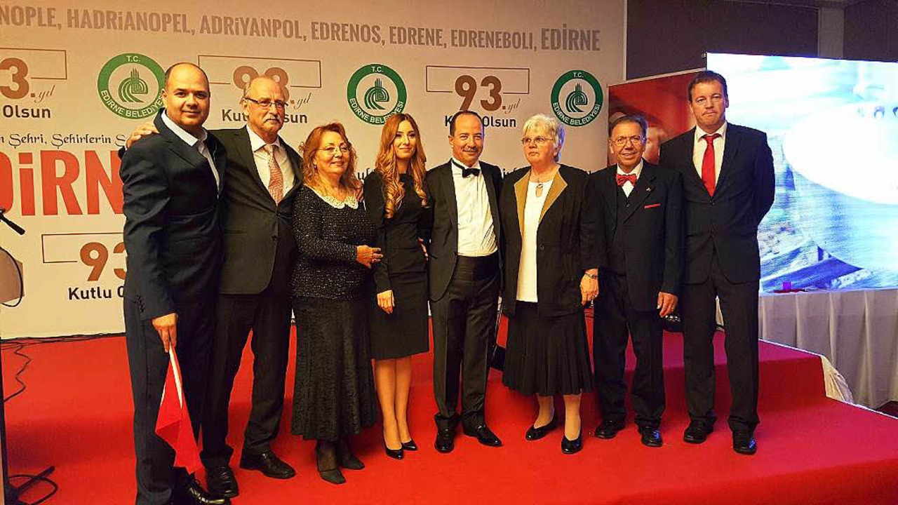 Beim Festakt in Edirne (von lins) Ahim...hee Raupp,  Manfred Raupp, Lars Frick   | Foto: zvg