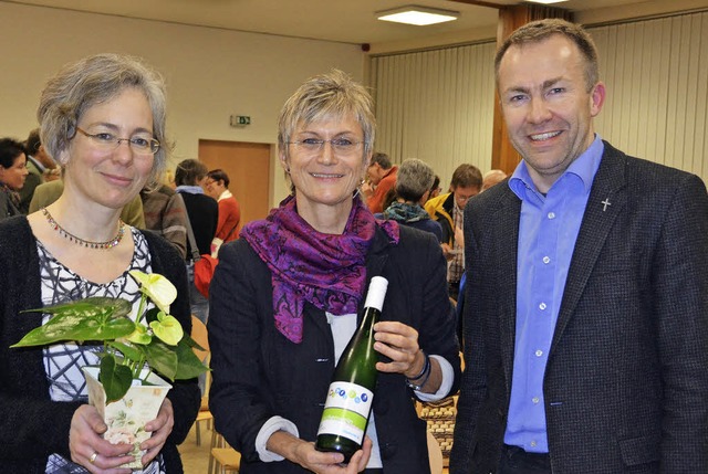 Beim kumenischen Neujahrsempfang in H...gut Marienheim und Dekan Gerd Mller.   | Foto: Nikolaus Trenz