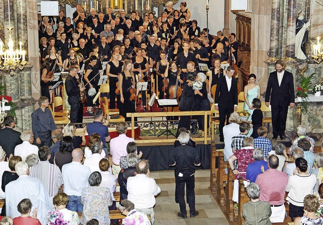 Beim Jubilumskonzert mit Haydns &#822...ar die St.-Gallus-Kirche gut gefllt.   | Foto: Toni Schuler