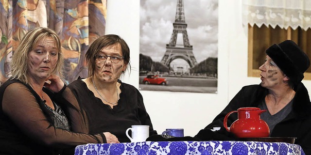 Die Bankruberinnen beim Kaffeeklatsch im Georg-Schreiber-Haus   | Foto: heidi fssel