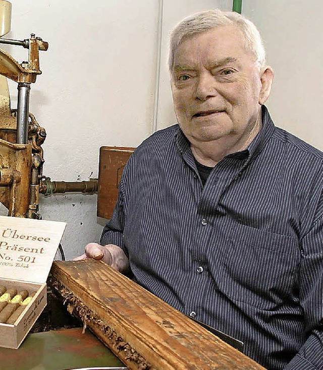 Zigarrenmacher Oskar Lehmann im Jahr 2005.   | Foto: Archiv: H. Fssel