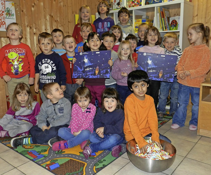 Die Kinder der Villa Purzellino waren ...ringer fr 128 Gewinnspielteilnehmer.   | Foto: Peter Stellmach