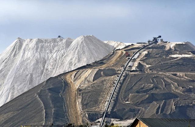 Nein, kein Skigebiet &#8211;  dies ist...ks von K+S im hessischen Philippsthal.  | Foto: dpa