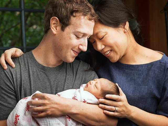 Familienglck bei Zuckerbergs.  | Foto: dpa