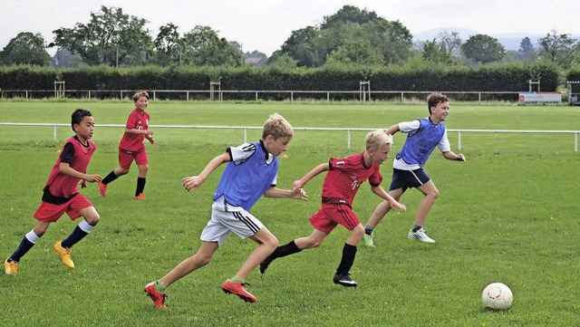 Zwei Naturrasenspielfelder gibt es in ...erienprogramms der Gemeinde stattfand.  | Foto: Katharina Schiller