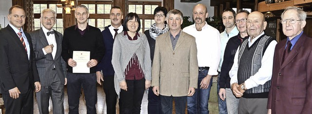 Jechtingen. Die Jechtinger Ortschaftsr...en Ortsvorsteher Reinhard Morgenstern.  | Foto: Roland Vitt