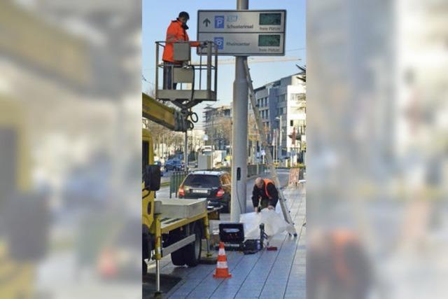 Leitsystem durch Friedlingen