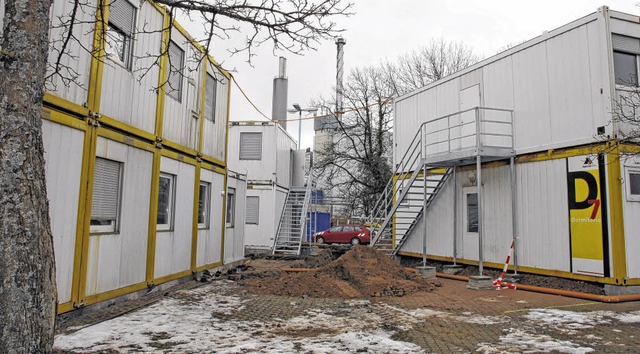 Die Containersiedlung fr Asylbewerber an der Alten Landstrae in Albbruck   | Foto: Manfred Dinort