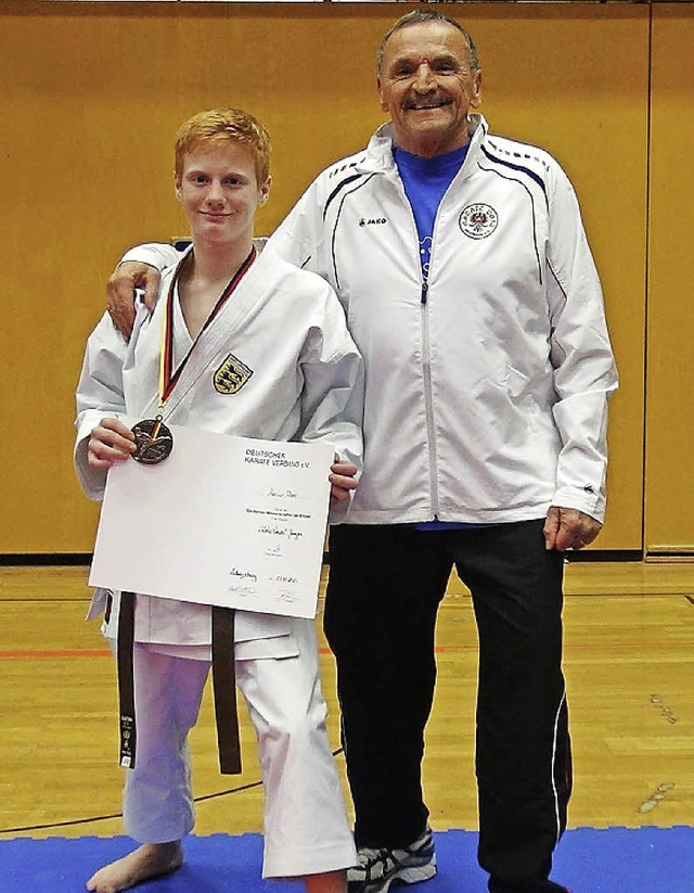 Marius Werz vom Karate Dojo Breisach w...bestens auf den Wettkampf vorbereitet.  | Foto: privat