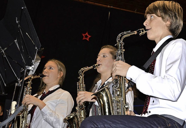 Applaus fr die Jugend: Das  Jugendorchester Langenau-Wieslet   | Foto: Diehl