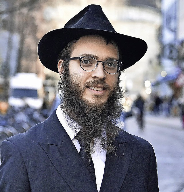 Rabbiner Yakov Gitler in Freiburg   | Foto: Bamberger