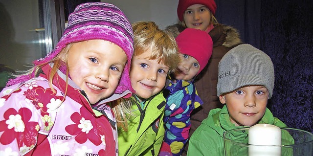 Auftakt der Gundelfinger Adventskalend...ingen war im Kindergarten Regenbogen.   | Foto: Andrea Steinhart