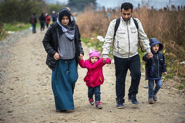 Der Flchtlingsstrom ist auch am Kaiserstuhl ein groes Thema.  | Foto: AFP