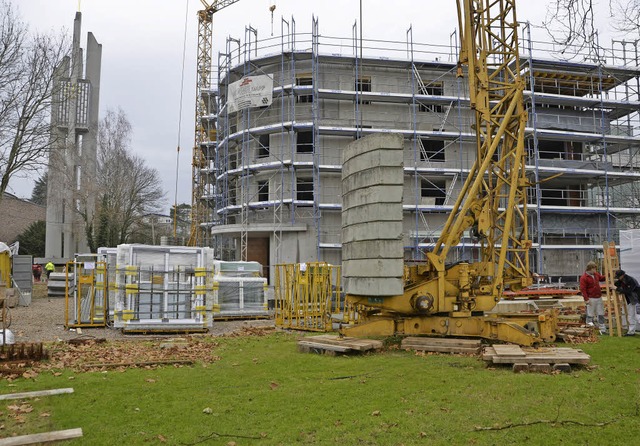 Tropfen auf den heien Stein: Die Baug... neue Mietwohnungen in Bad Sckingen.   | Foto: Felix Held