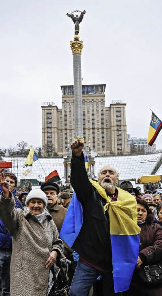 Ukrainians mark the second anniversary of the Euromaidan Revoluti  | Foto: Roman Pilipey
